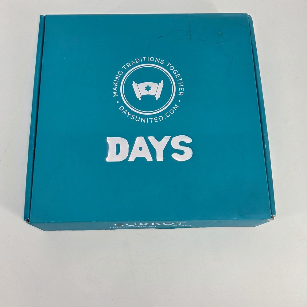 DAYS United Sukkot Box Traditions with a Twist Craft Activity Project New
